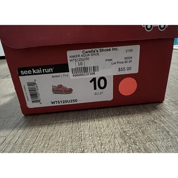 NEW See Kai Run Anker Water Shoes Toddler Girls 10 Little Kids Pink Mesh - Picture 2 of 7